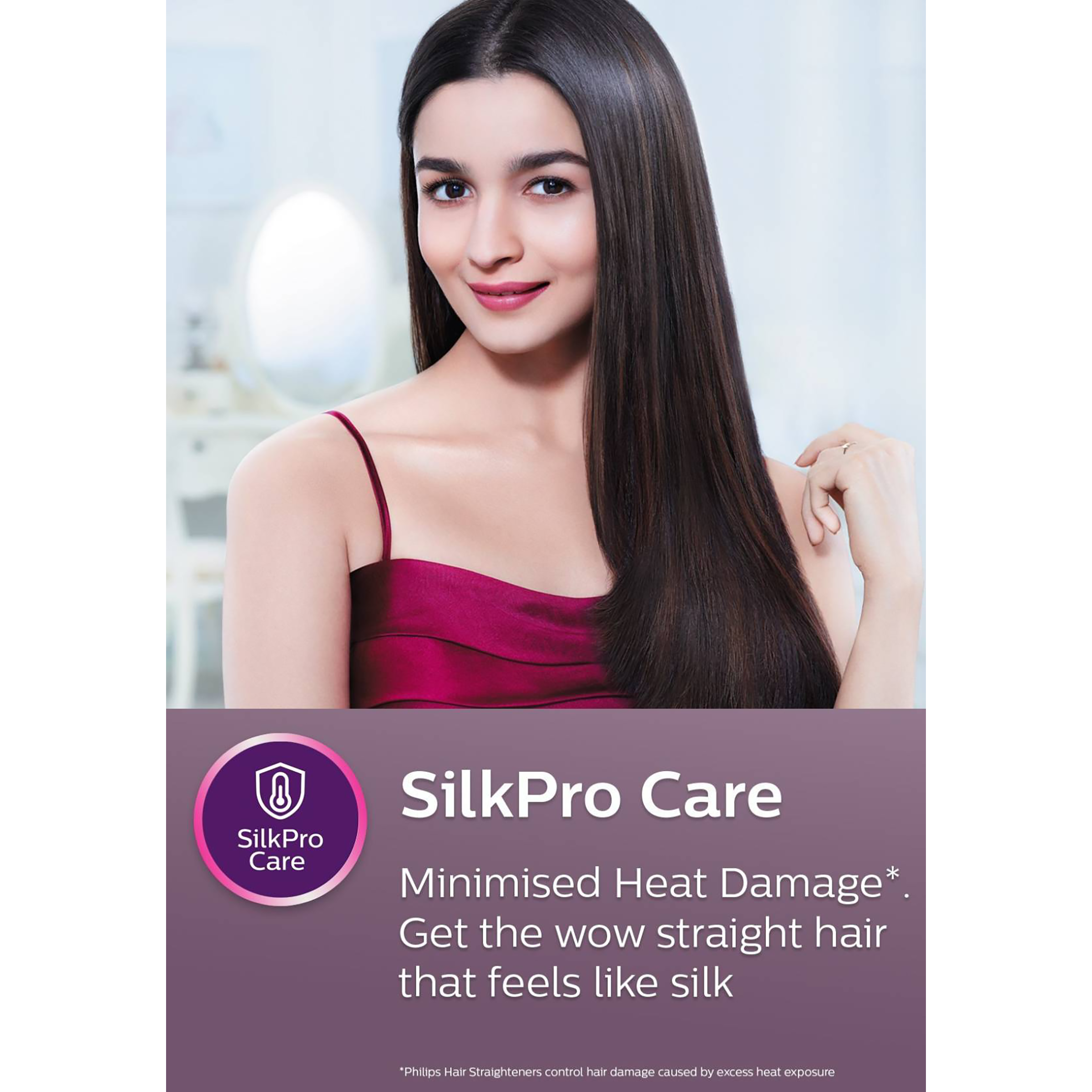 Philips hair straightener with silkpro outlet care